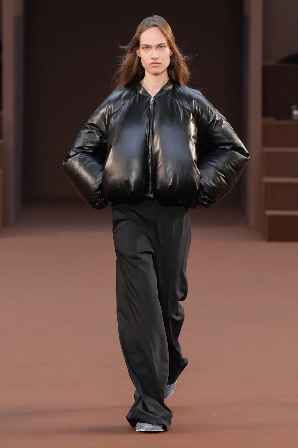 LOEWE 'CAR-DRESS' CAUSE CHAOS AT FW22 SHOW