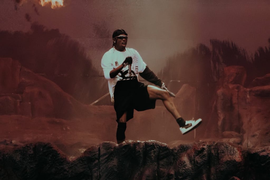 How did Travis Scott get permission to perform on the Pyramids?
