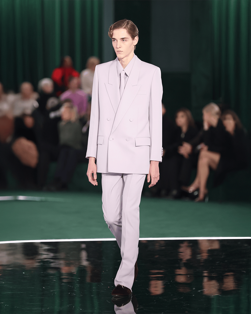 It was all about preppy glam at the Gucci FW25 show