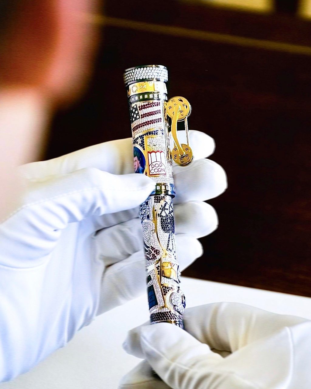 We got an exclusive look at Montblanc’s €1.6 million High Artistry fountain pen, an ode to the silver screen