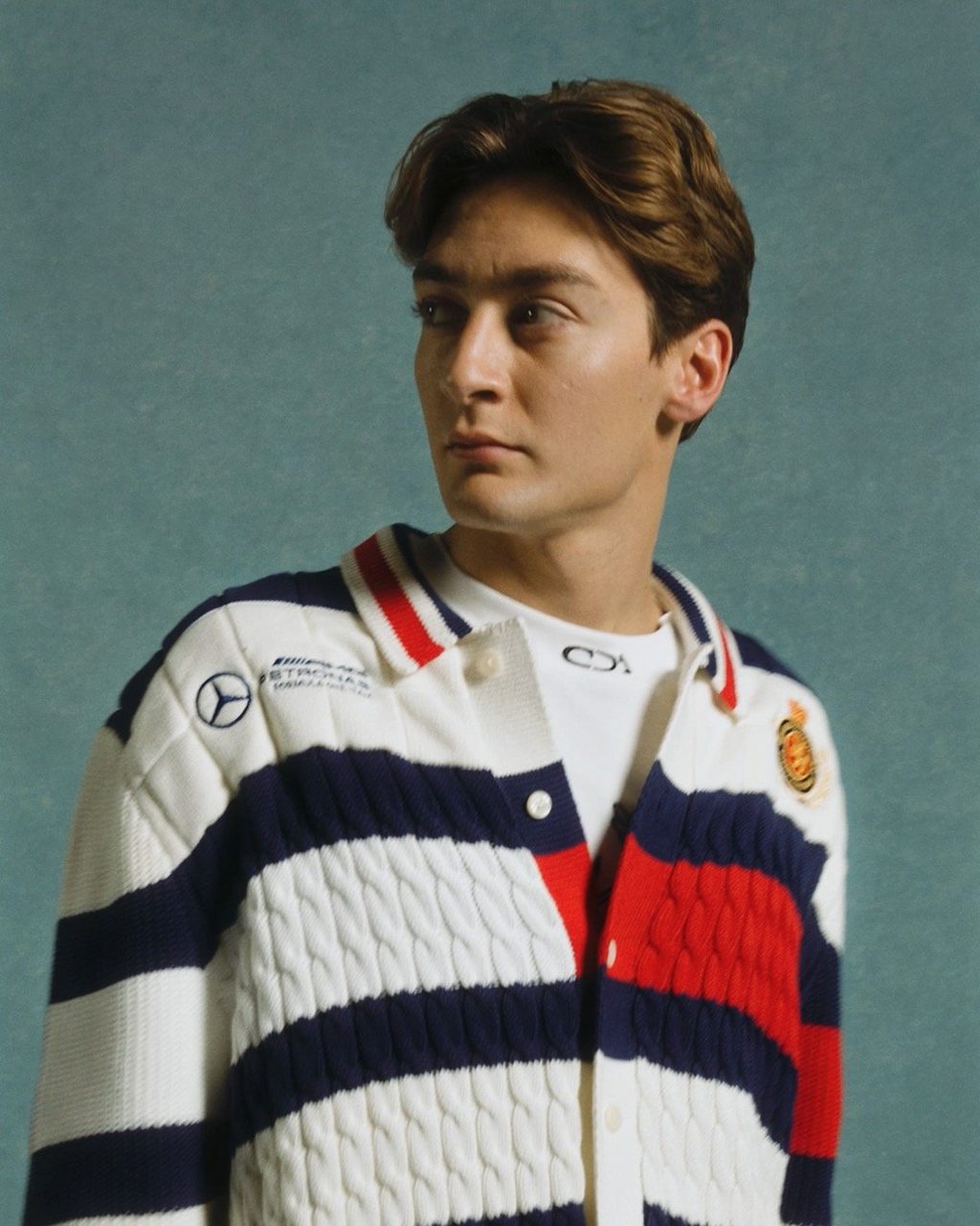 We linked up with Lewis Hamilton and George Russell to talk about the new Tommy Hilfiger x Mercedes-AMG F1 x Clarence Ruth collab