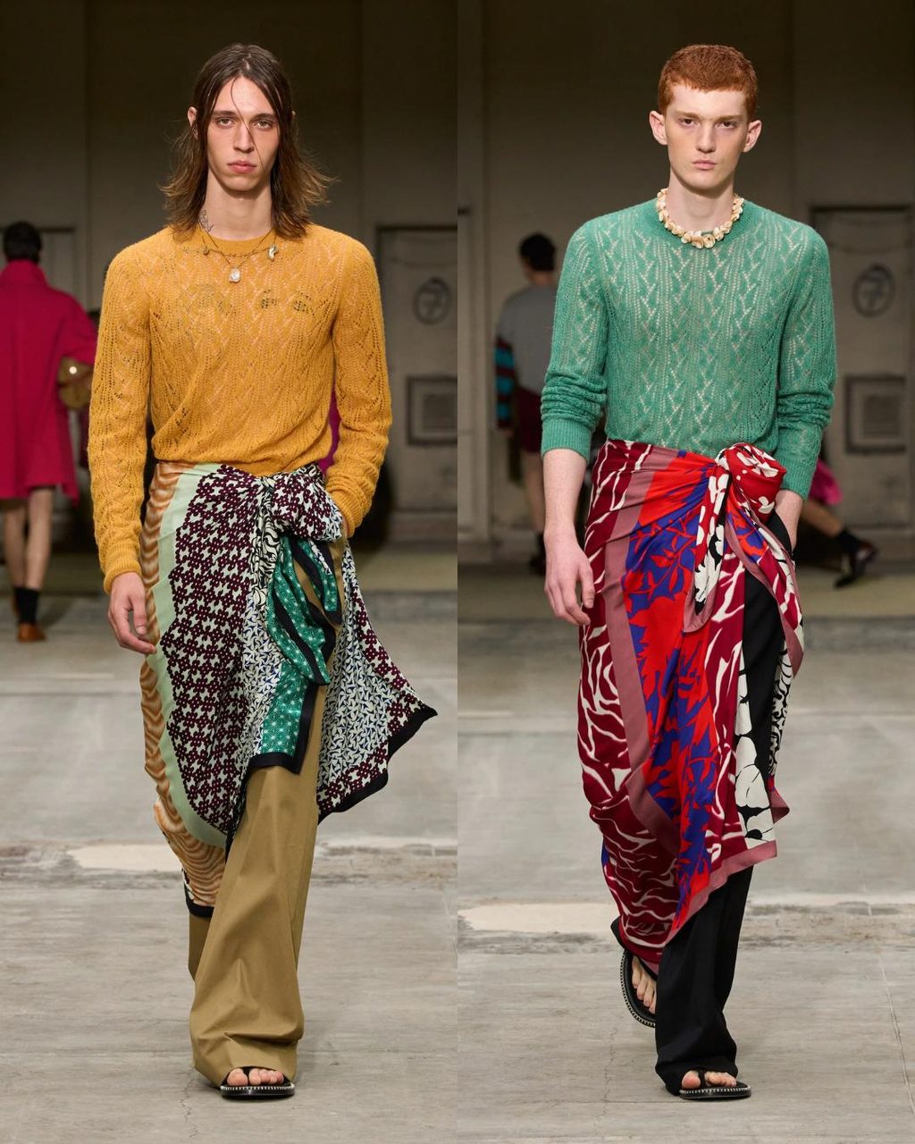 Dries Van Noten SS26 mixed opulence with casual