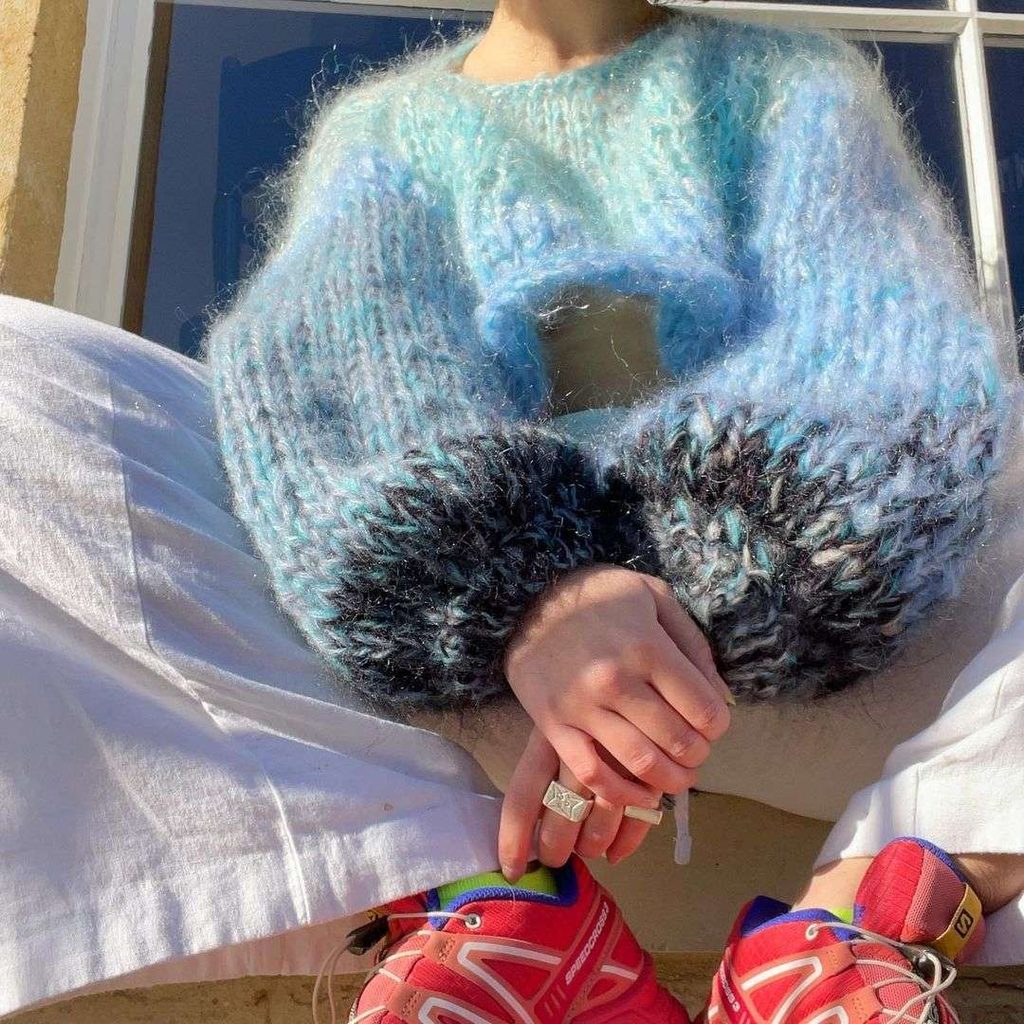 RISE OF THE COZY BOY + KNITWEAR REVOLUTION + TRENDING TEXTURE = FUZZY GIRL SUMMER