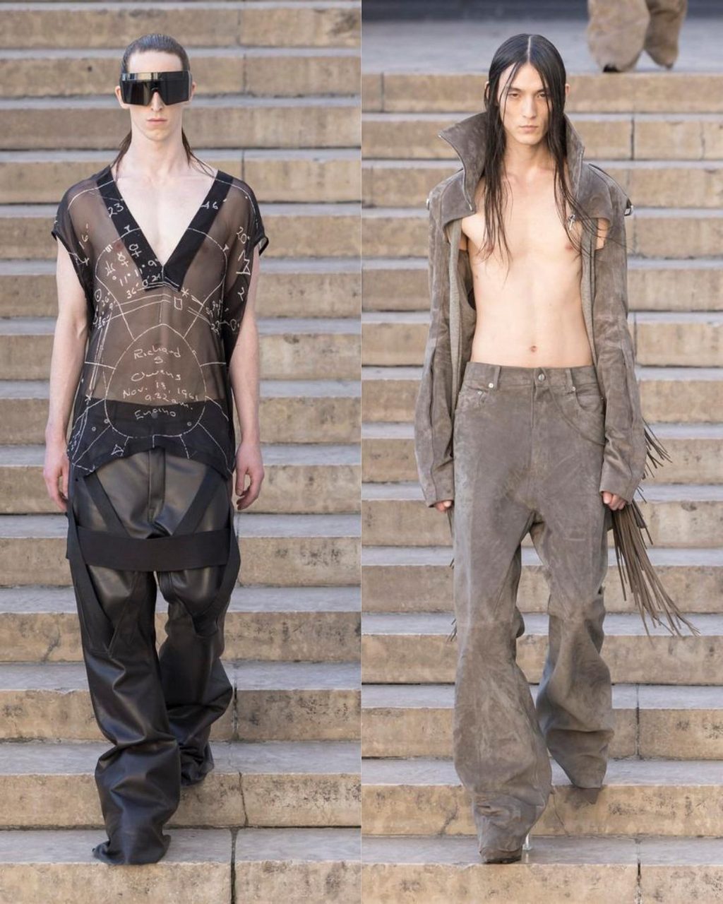 Rick Owens went for a swim in the temple of love for SS26