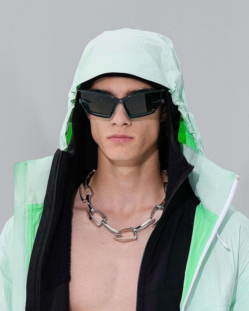 MATTHEW M. WILLIAMS' FIRST GIVENCHY MENSWEAR SHOW SLAPPED. & SPLASHED