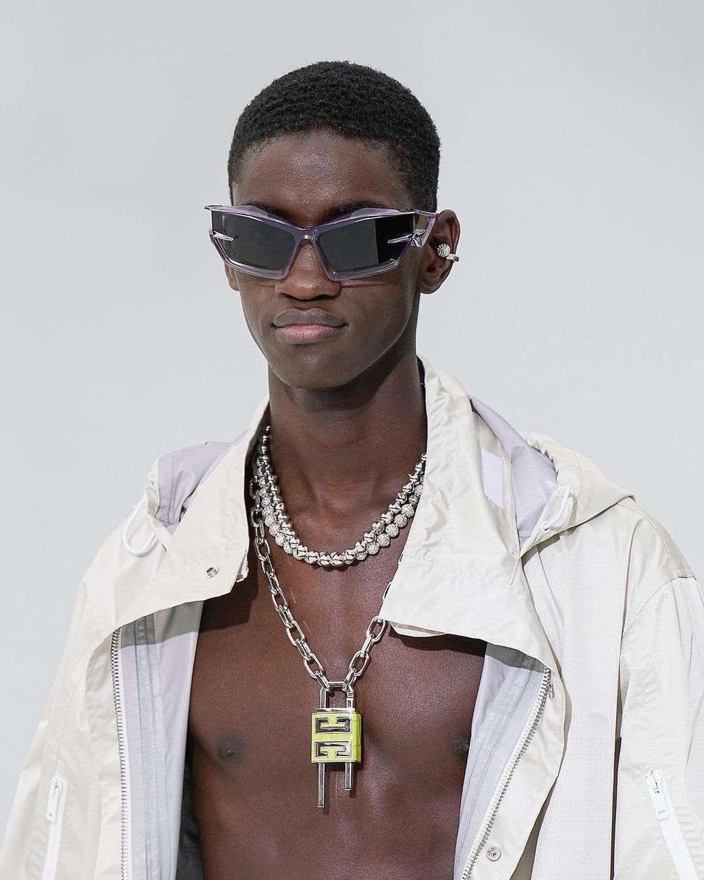 MATTHEW M. WILLIAMS' FIRST GIVENCHY MENSWEAR SHOW SLAPPED. & SPLASHED