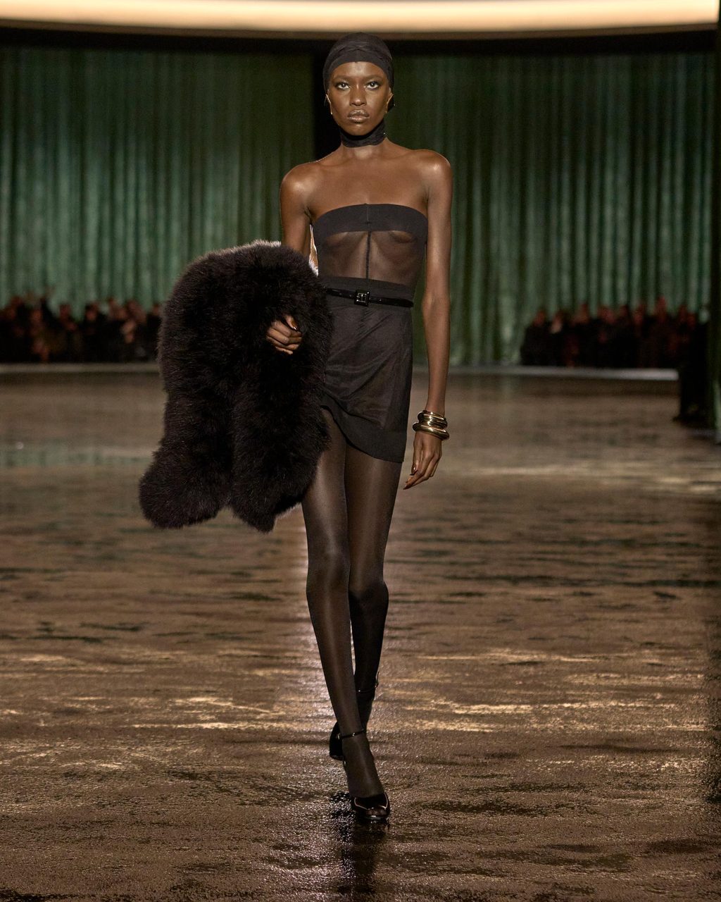 What do you get when you mix nudity with a Succession type beat? The Saint Laurent FW24 show