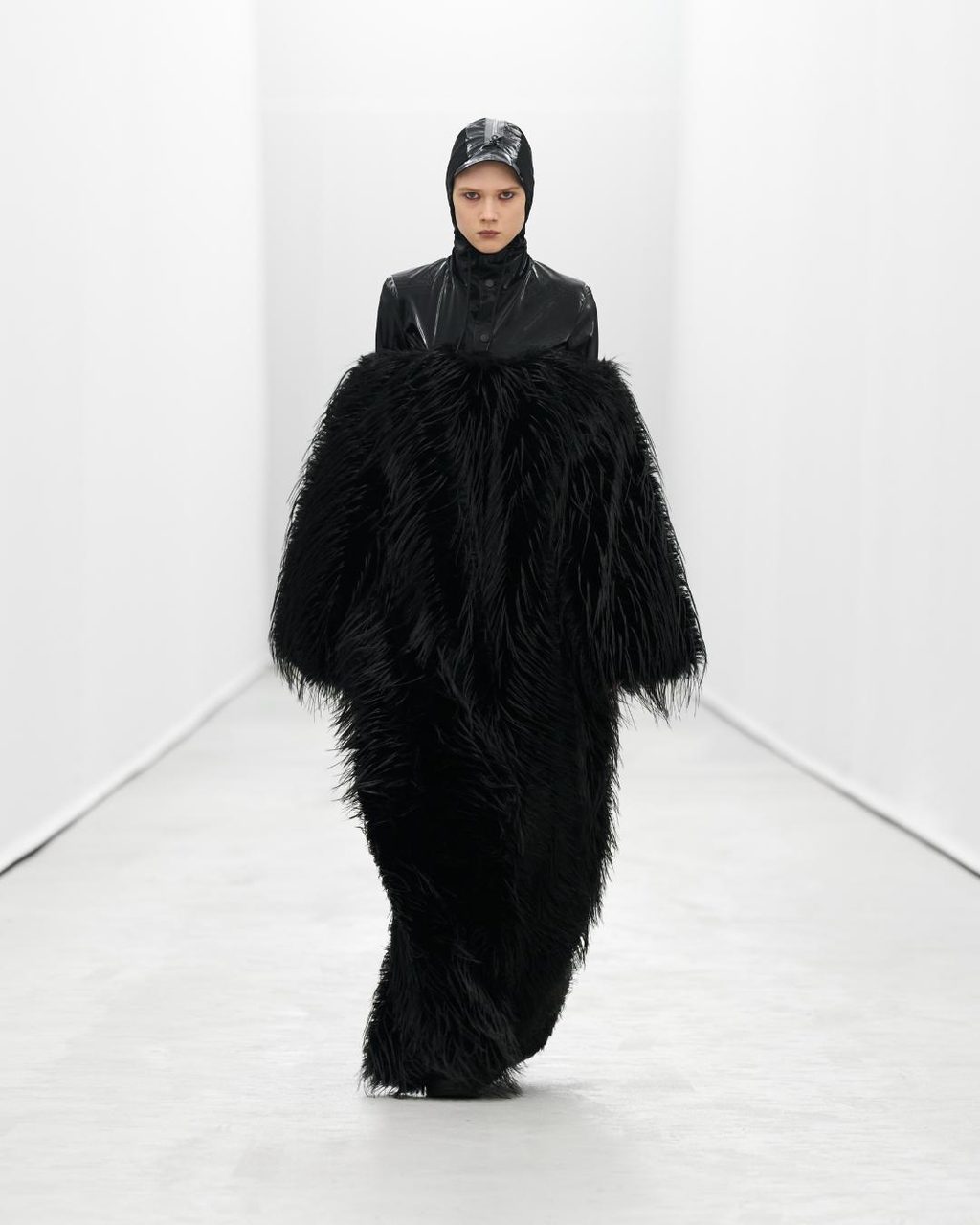 Rains threw a runway show at their new office