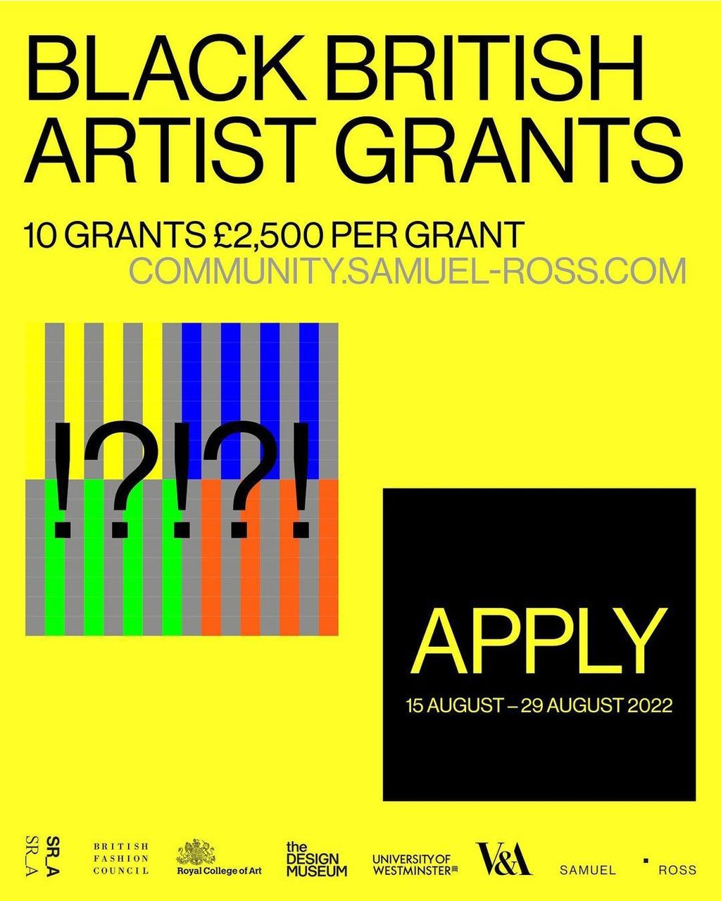 HERE’S HOW TO ENTER SAMUEL ROSS’ BLACK BRITISH ARTIST GRANT PROGRAMME