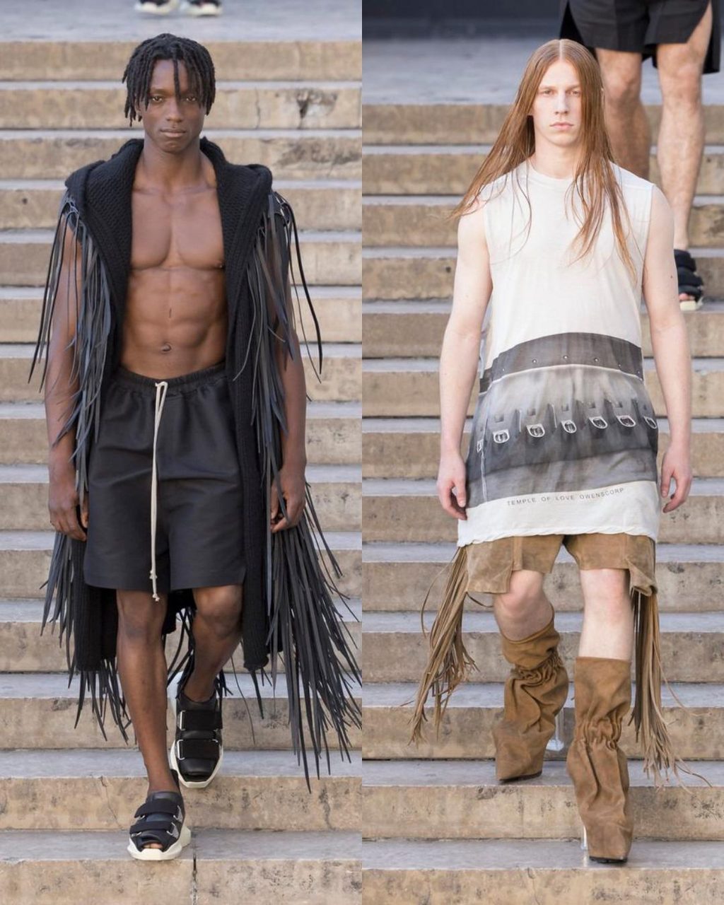 Rick Owens went for a swim in the temple of love for SS26