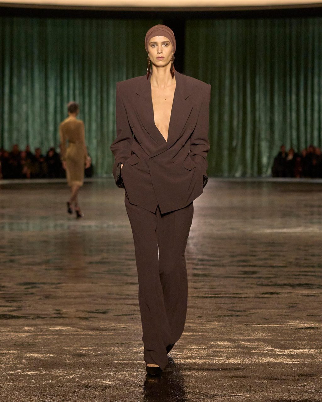 What do you get when you mix nudity with a Succession type beat? The Saint Laurent FW24 show