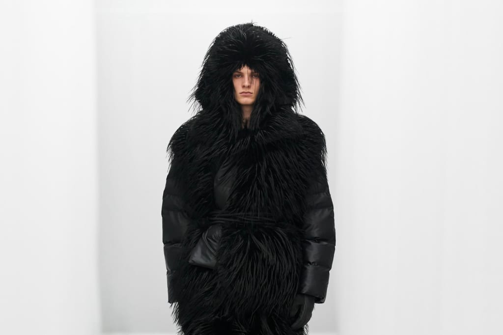 Rains threw a runway show at their new office