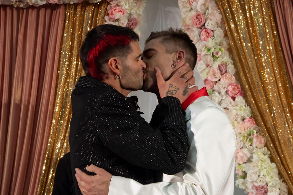 JordanLuca just got hitched at their FW25 show and their wedding had a punk theme