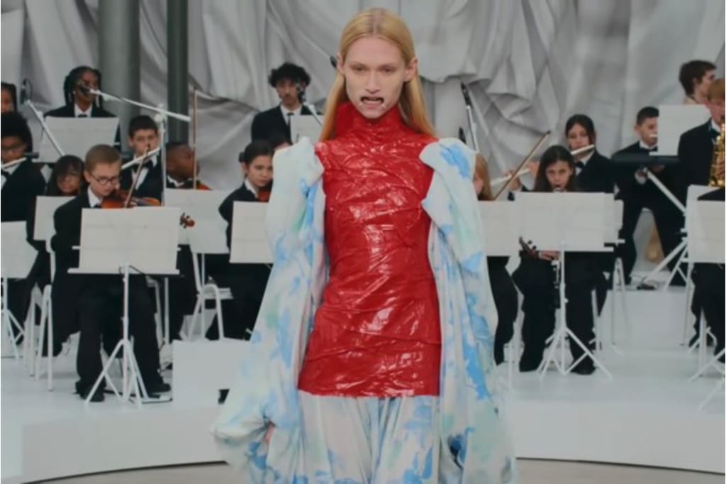 Glenn Martens got a kids orchestra to perform at the Maison Margiela SS26 show
