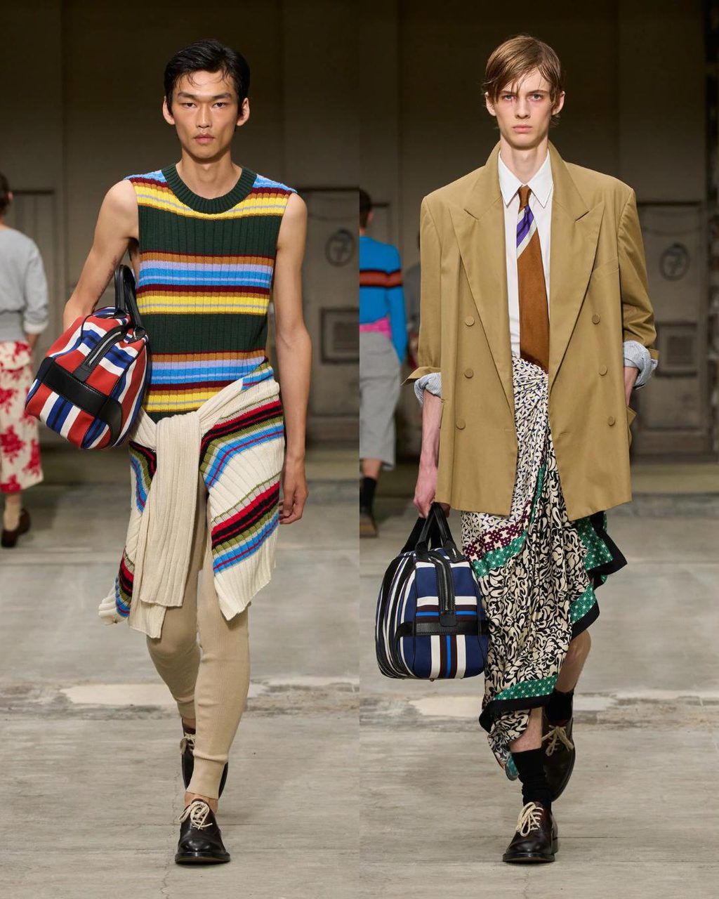 Dries Van Noten SS26 mixed opulence with casual