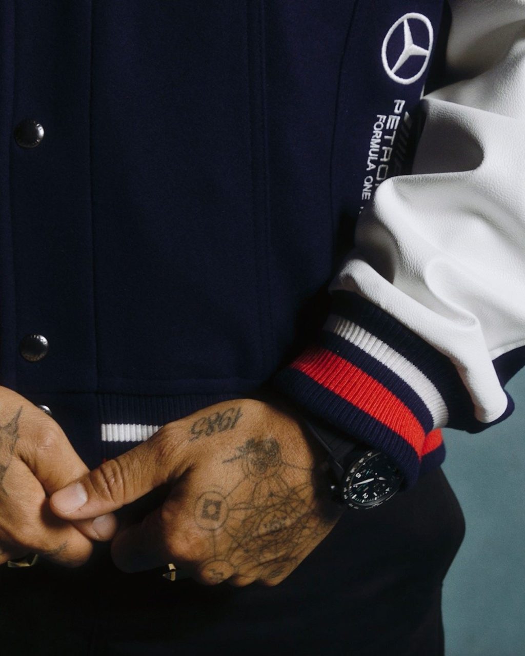 We linked up with Lewis Hamilton and George Russell to talk about the new Tommy Hilfiger x Mercedes-AMG F1 x Clarence Ruth collab