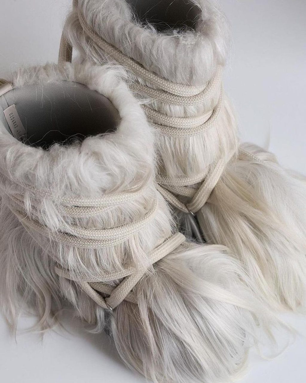 Why is fashion obsessed with hairy shoes atm?