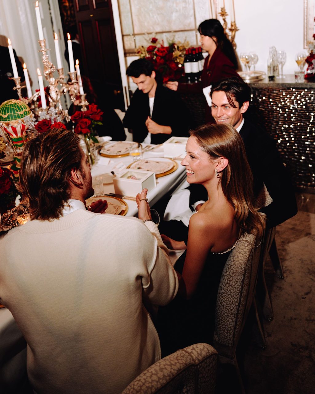 Annabel’s unveils its Holiday themed facade with Poppy Delevingne & Will Poulter