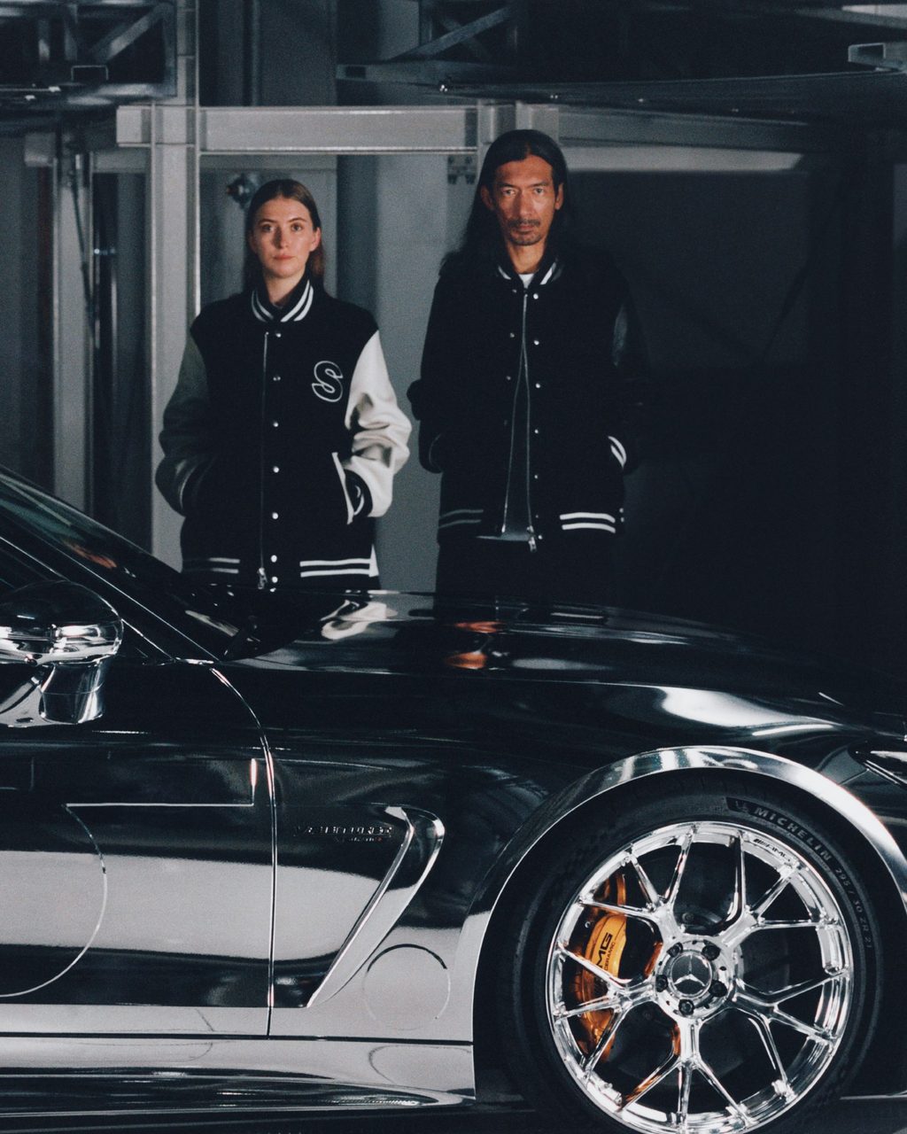 sacai is revving things up with Mercedes-AMG