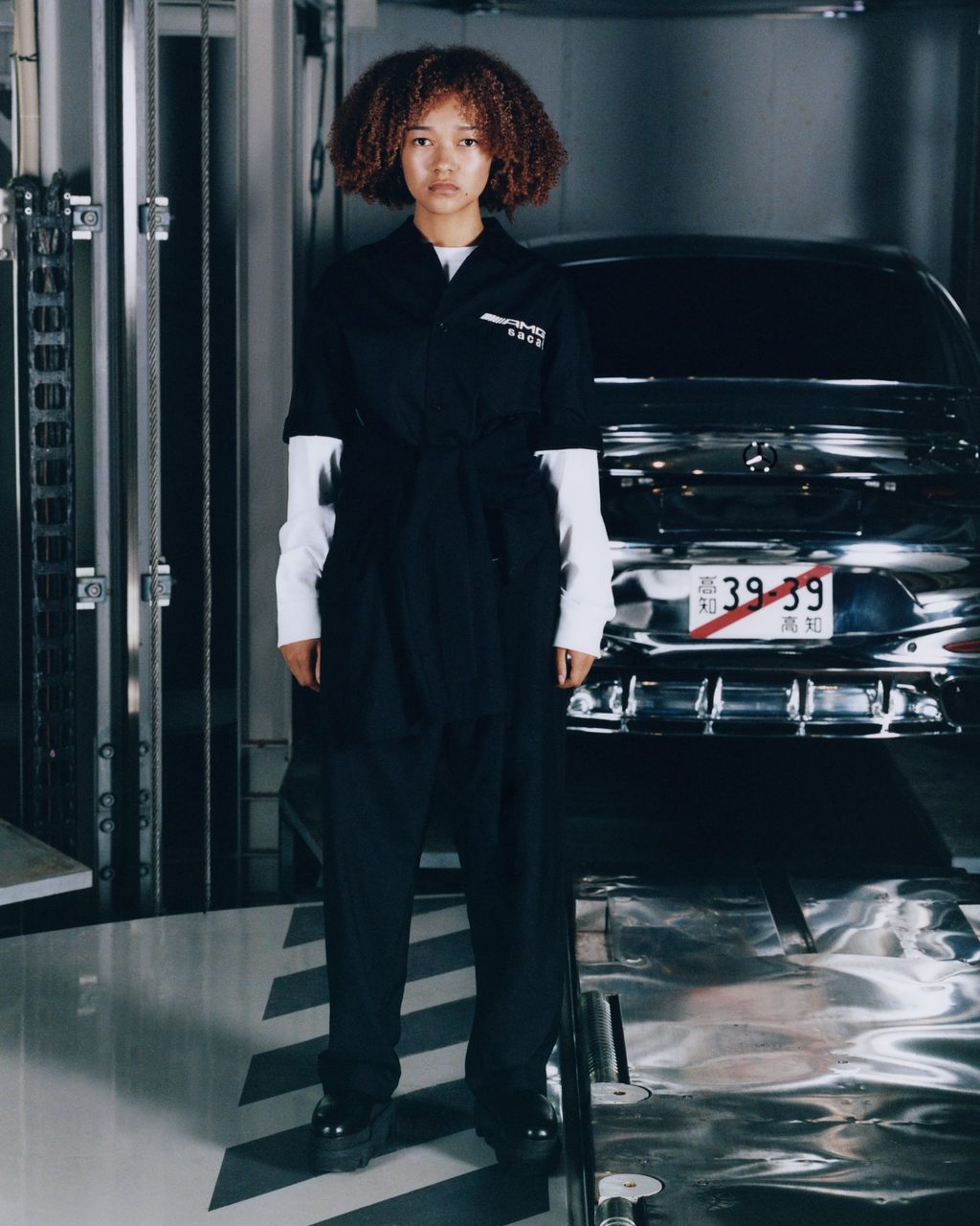 sacai is revving things up with Mercedes-AMG