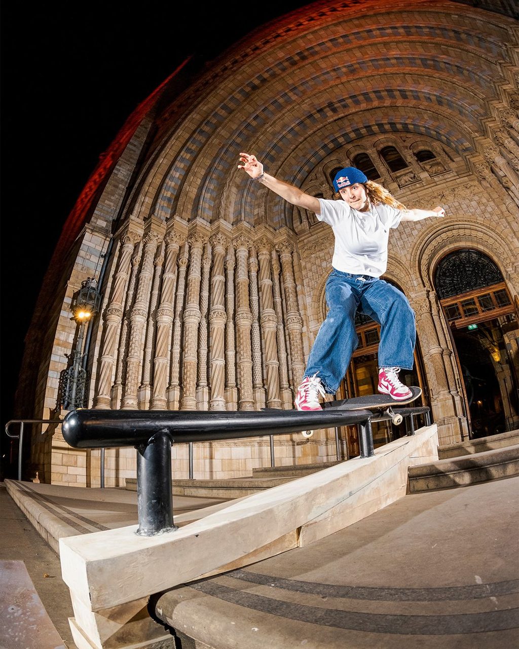 LORE BRUGGEMAN ON SKATING IN THE NATURAL HISTORY MUSEUM WITH RED BULL