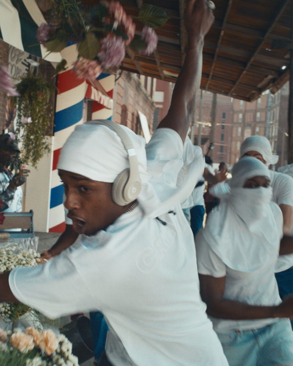 A$AP Rocky is on the run for baby diapers with Beats by Dre