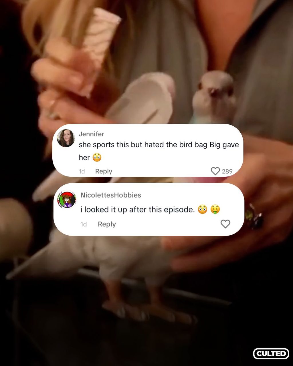 Culted Community talks: Do we hate or love Carrie Bradshaw's pigeon bag?