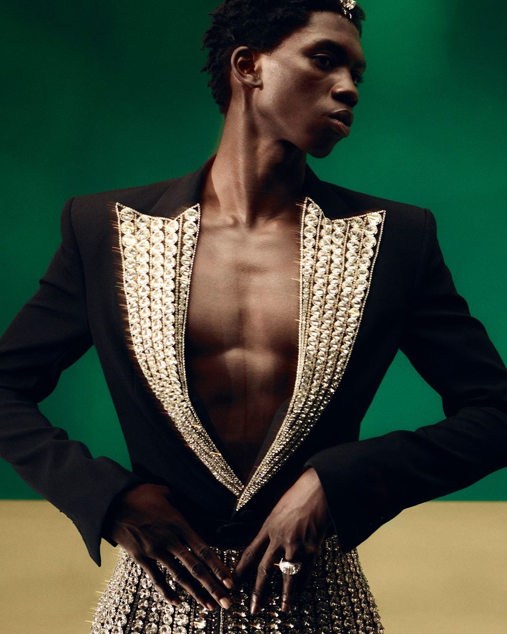 Olivier Rousteing takes us to the Balmain archives for the Men’s FW23 campaign