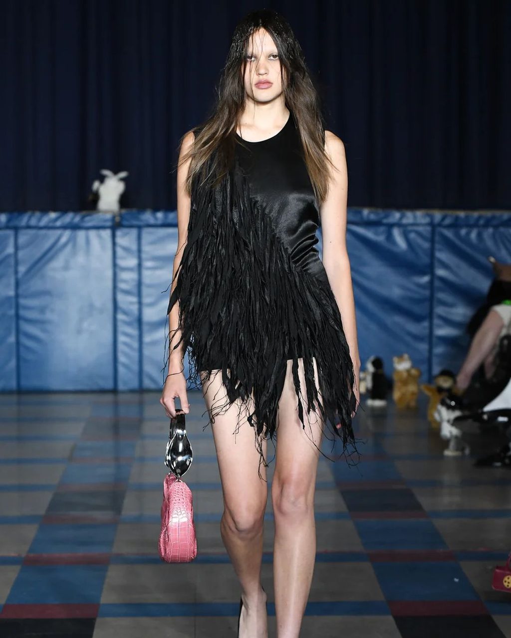 Gyrating plush toys and party-proof womenswear: PUPPETS AND PUPPETS SS24
