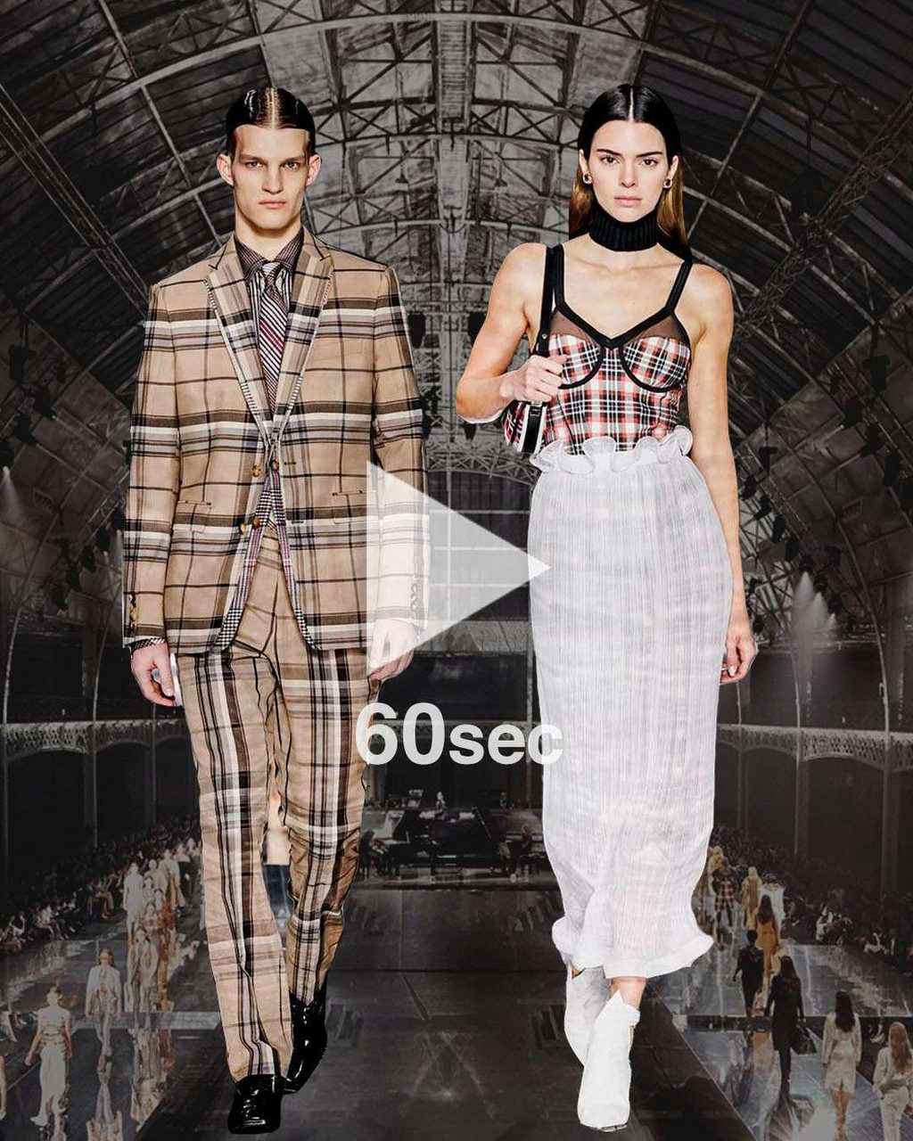 burberry show - kendall jenner