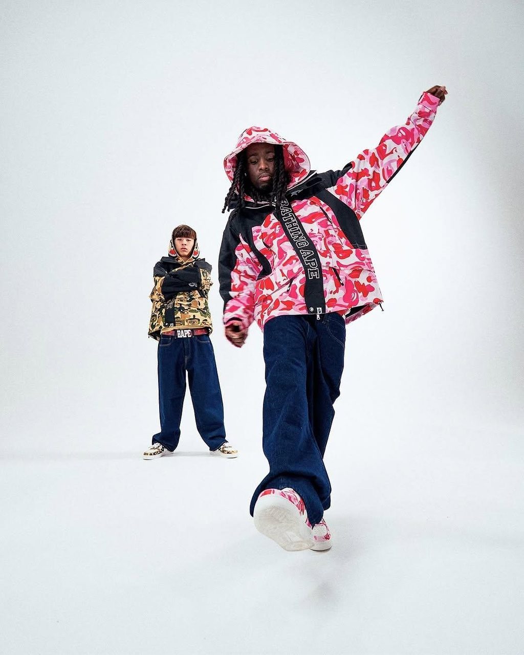 Kai Cenat and RayAsianBoy are in the new campaign for BAPE by KidSuper