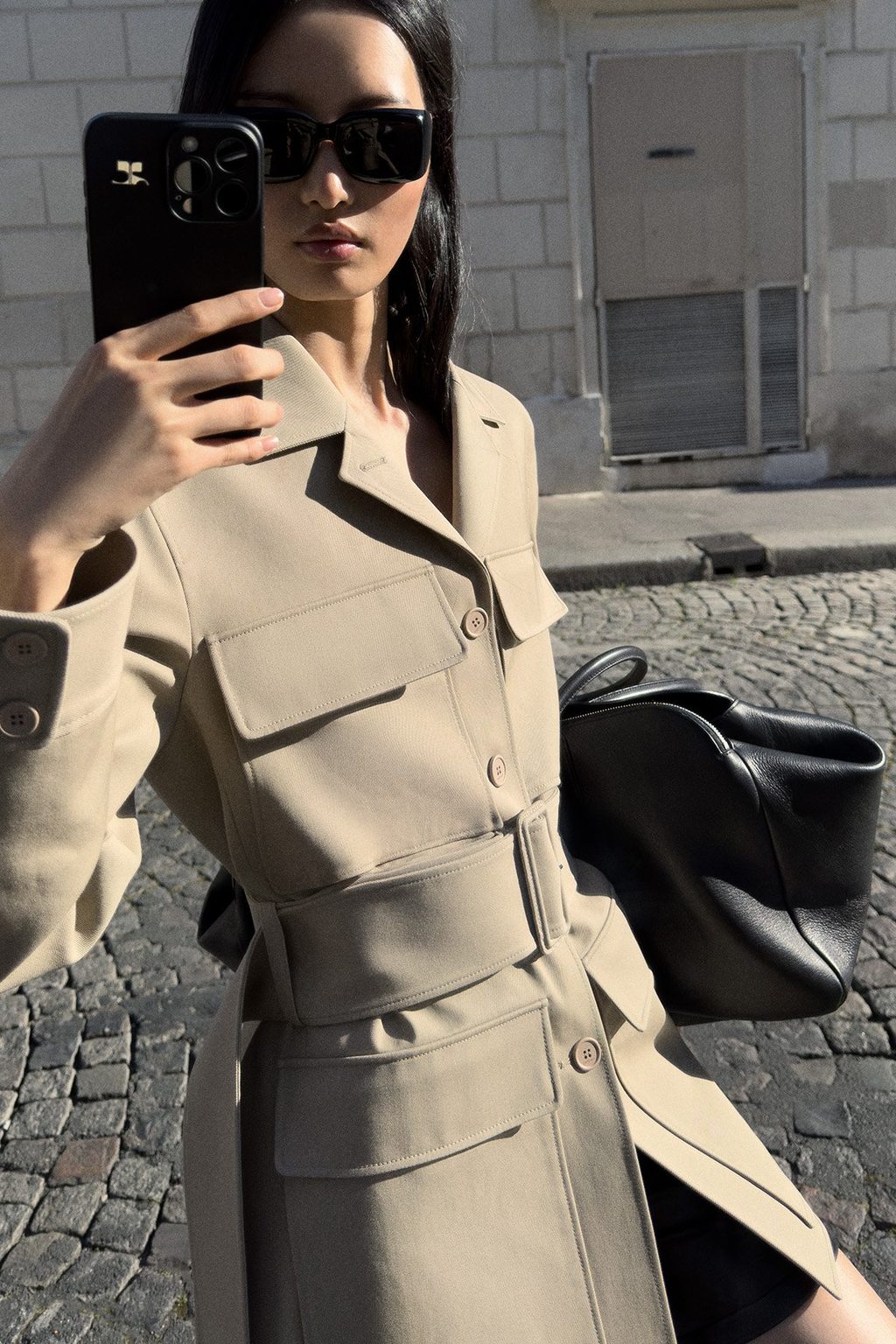 Mirror selfies, that’s the whole Courréges Pre-SS26 campaign