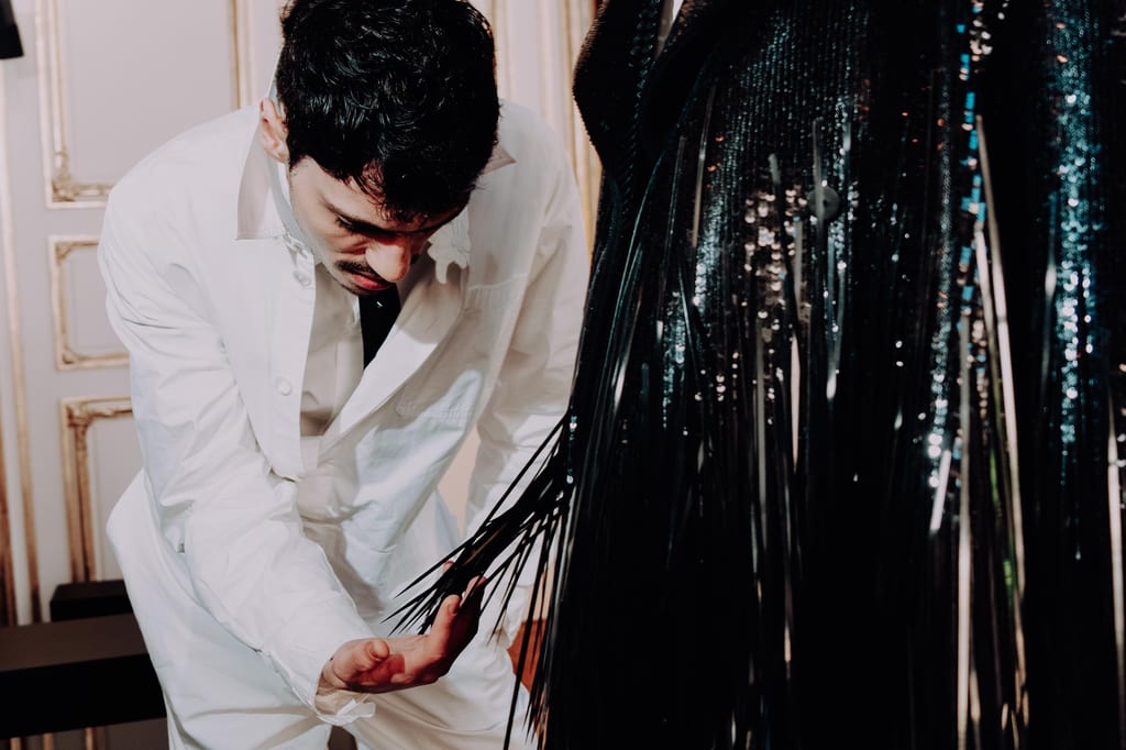 We went to the Valentino Le Noir re-see with Lyas