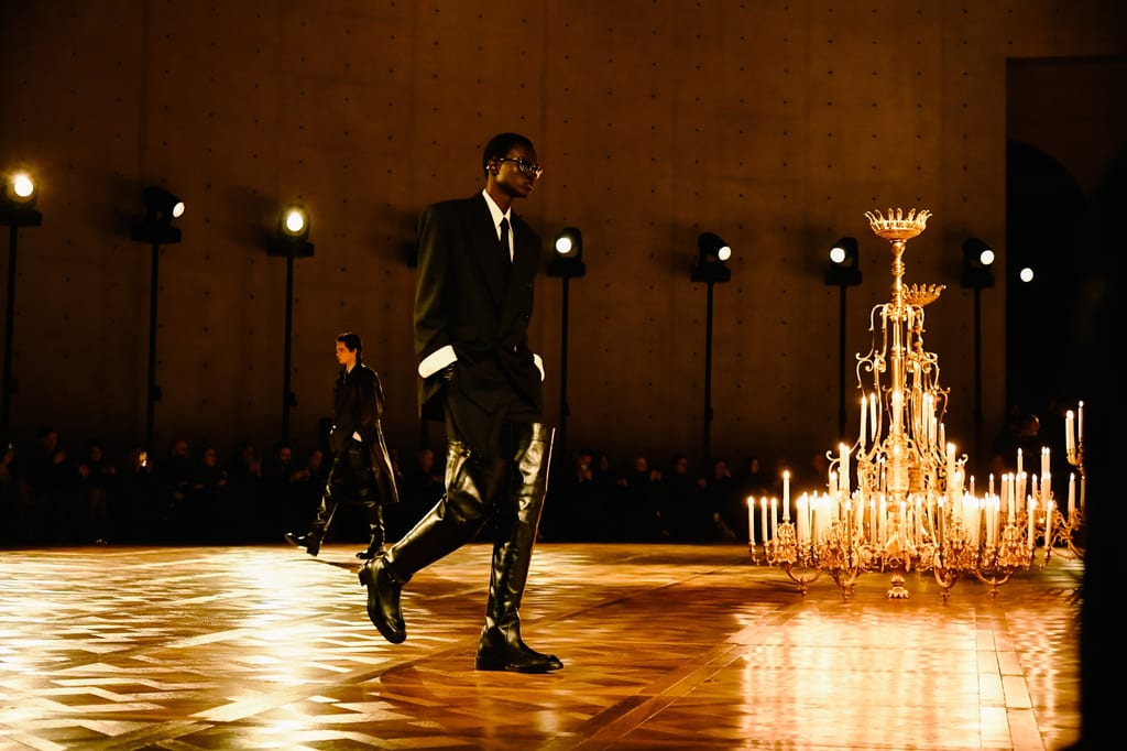 Saint Laurent was suited and booted for FW25