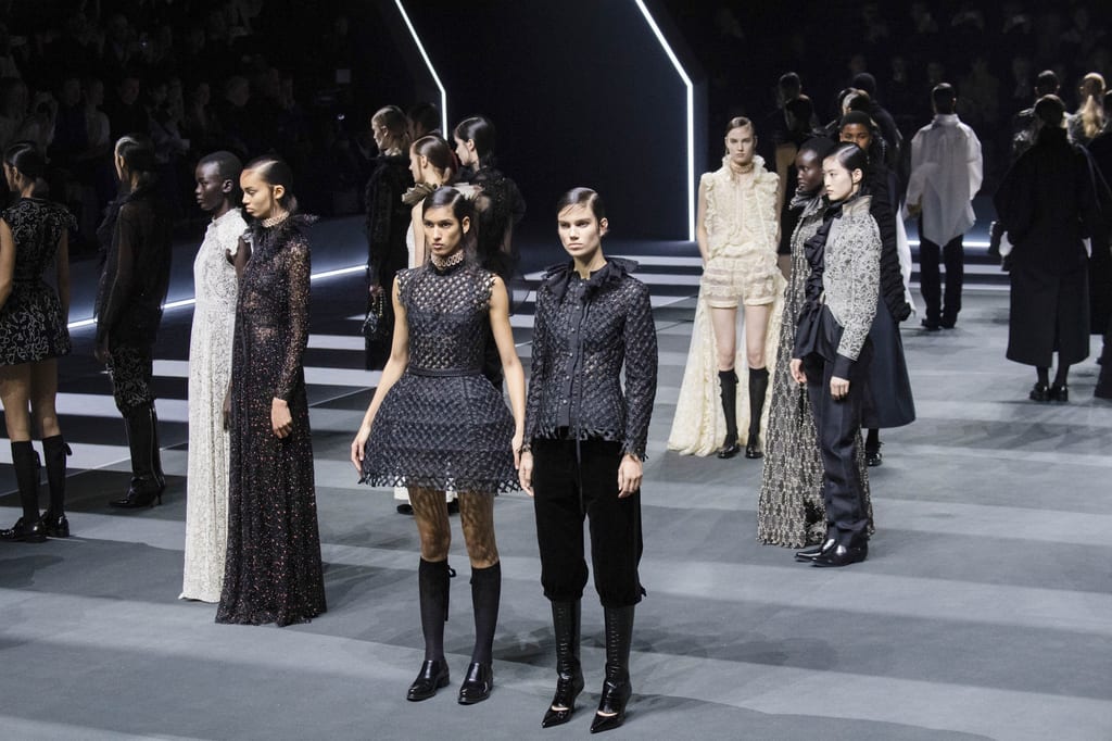 Maria Grazia Chiuri and Dior Beauty went big and went home at Christian Dior FW25