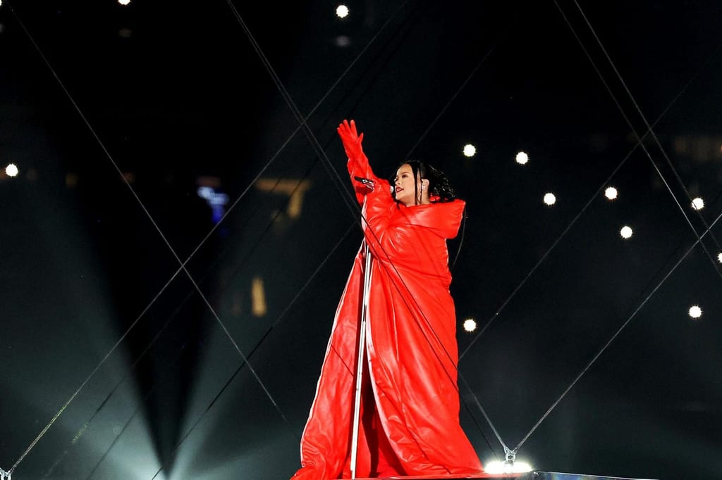 CUSTOM LOEWE & A PREGNANCY REVEAL: UNPACKING RIHANNA’S SUPER BOWL HALFTIME SHOW