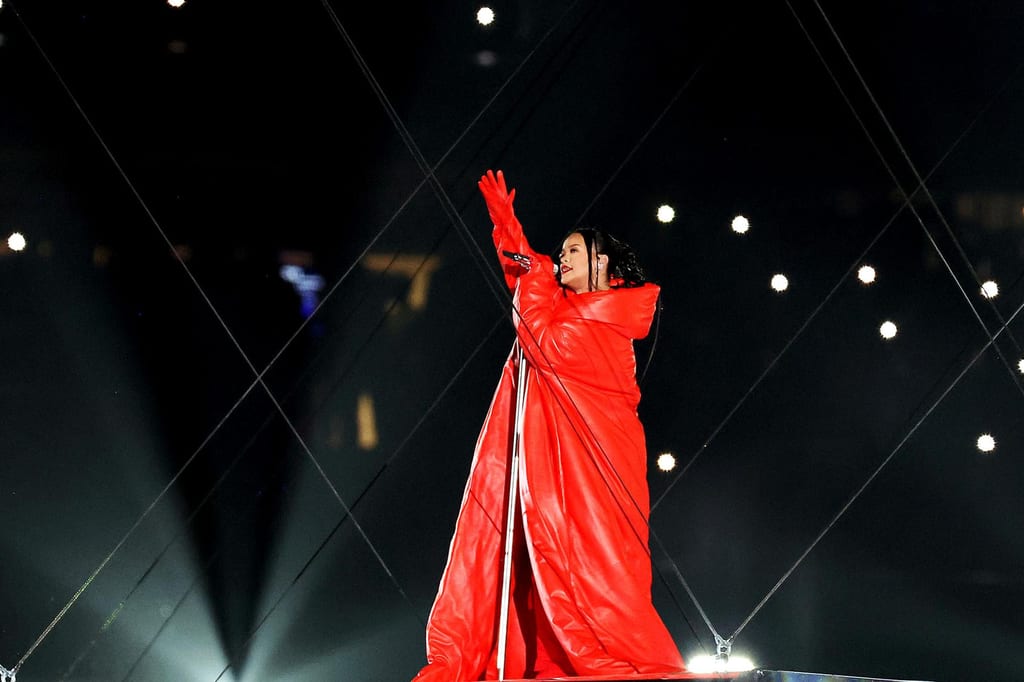 CUSTOM LOEWE & A PREGNANCY REVEAL: UNPACKING RIHANNA’S SUPER BOWL HALFTIME SHOW