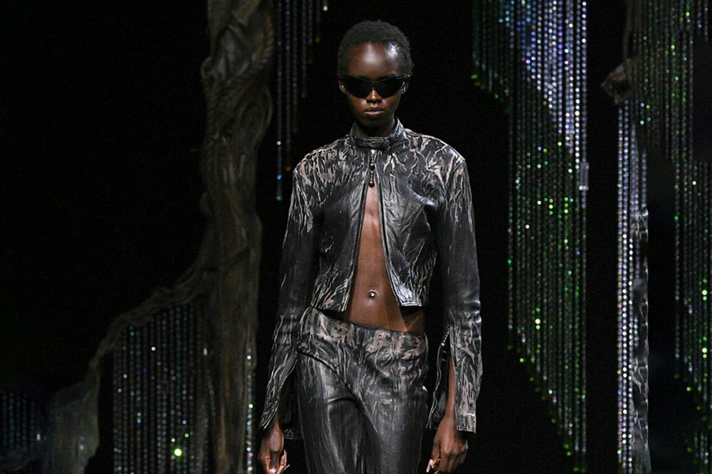 FOREST VINES AND LOTS OF LEATHER: ACNE STUDIOS FW23 COLLECTION