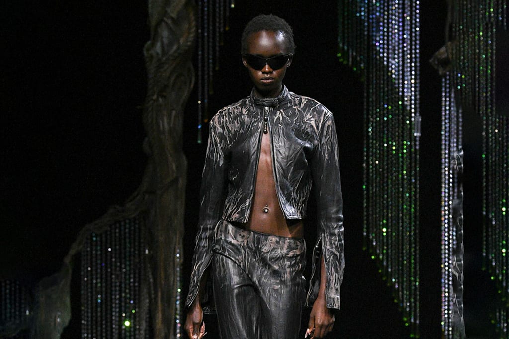 FOREST VINES AND LOTS OF LEATHER: ACNE STUDIOS FW23 COLLECTION