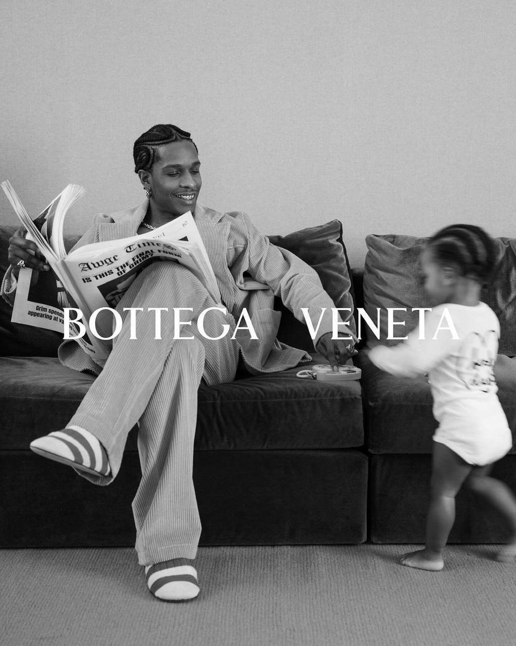 Dad of the year goes to… A$AP Rocky for Bottega Veneta