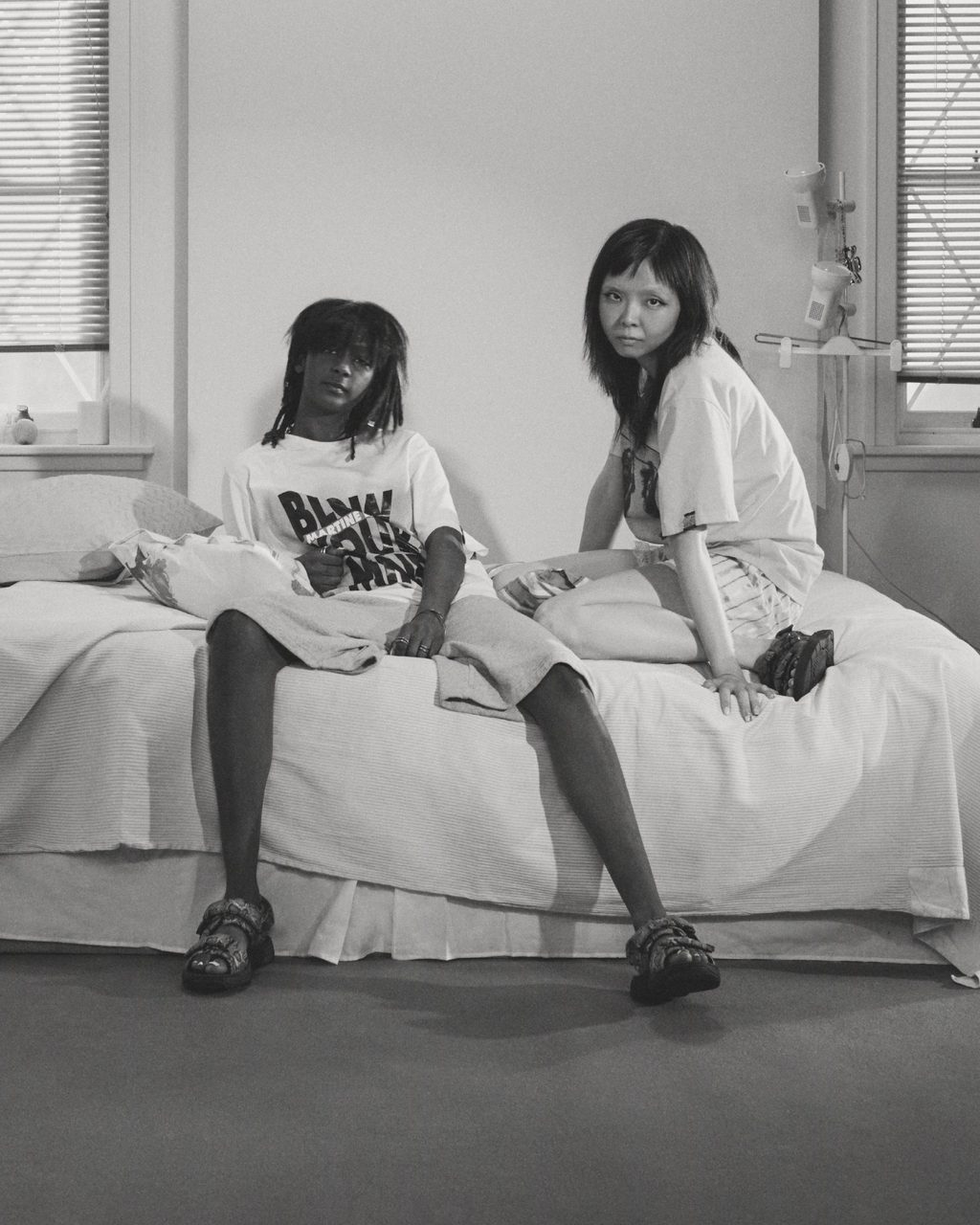 Martine Rose is cozying up in bed with Clarks