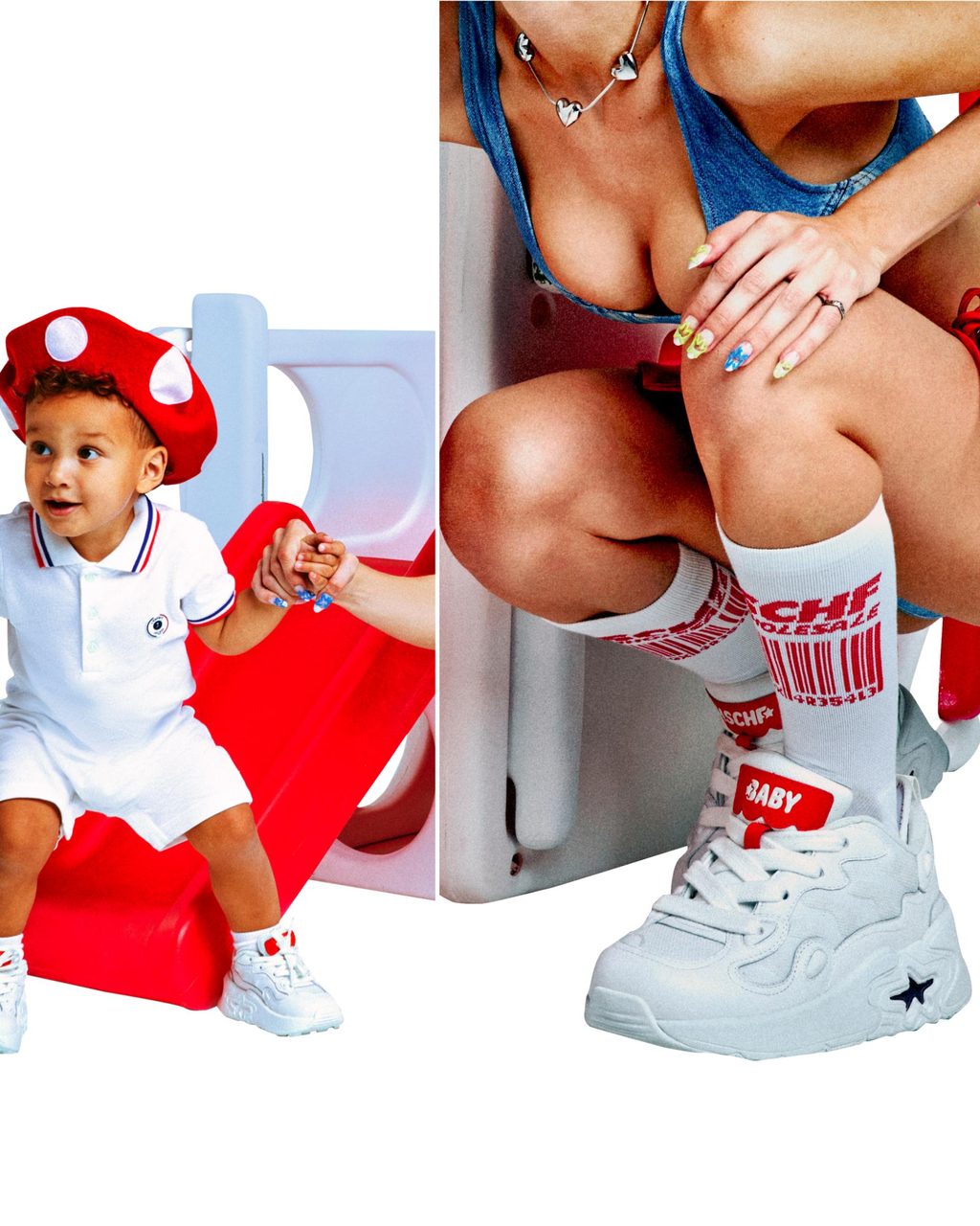 The MSCHF “Super Baby” sneaker comes Lana Rhoades-approved