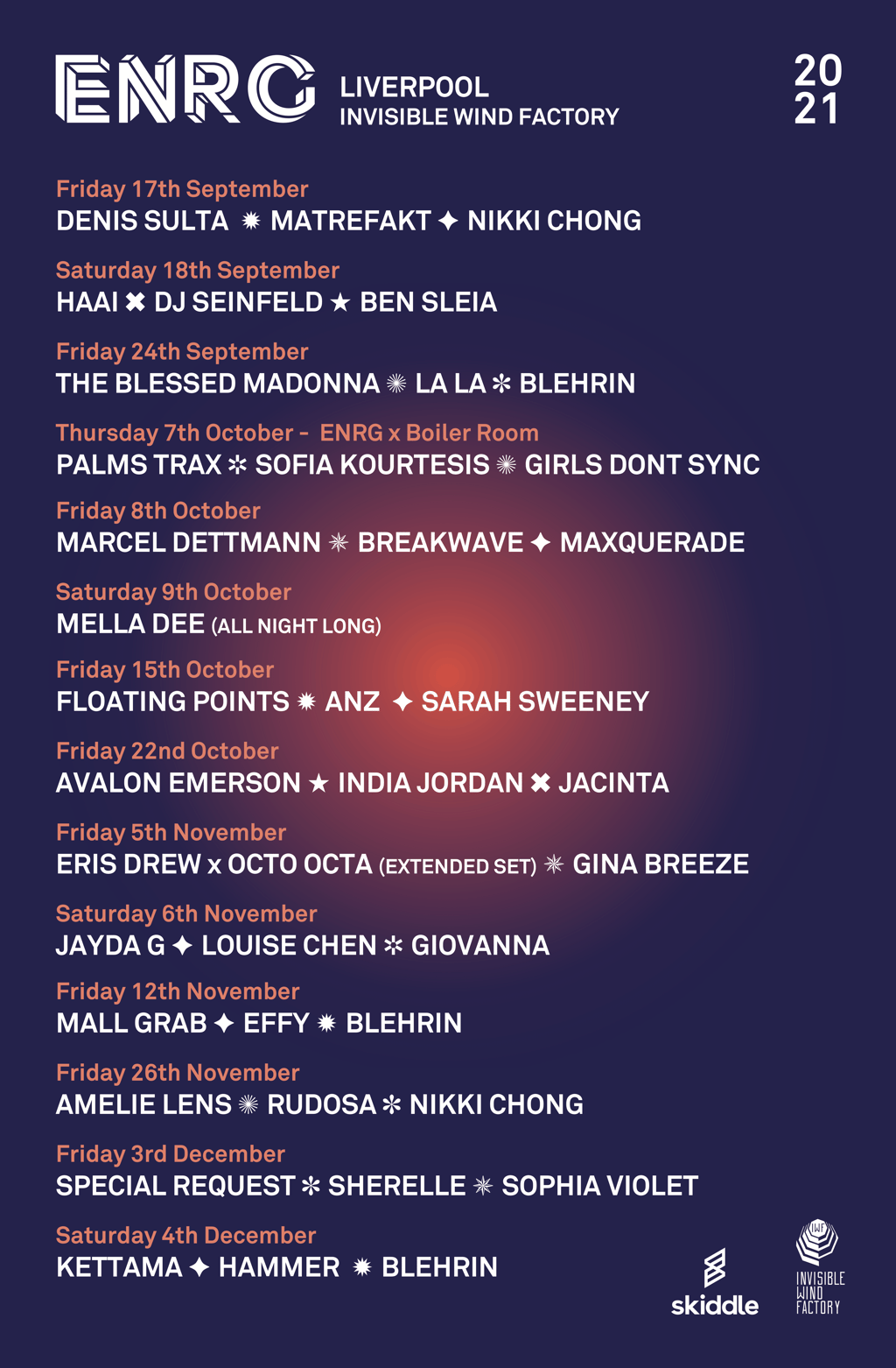 PARTY IN LIVERPOOL THIS AUTUMN AT ENRG