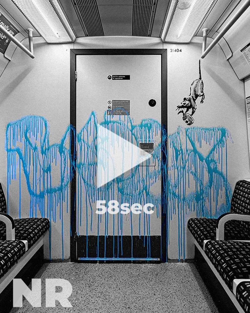 WEDNESDAY NEWSRUSH FEATURING BANKSY’S LONDON UNDERGROUND ART