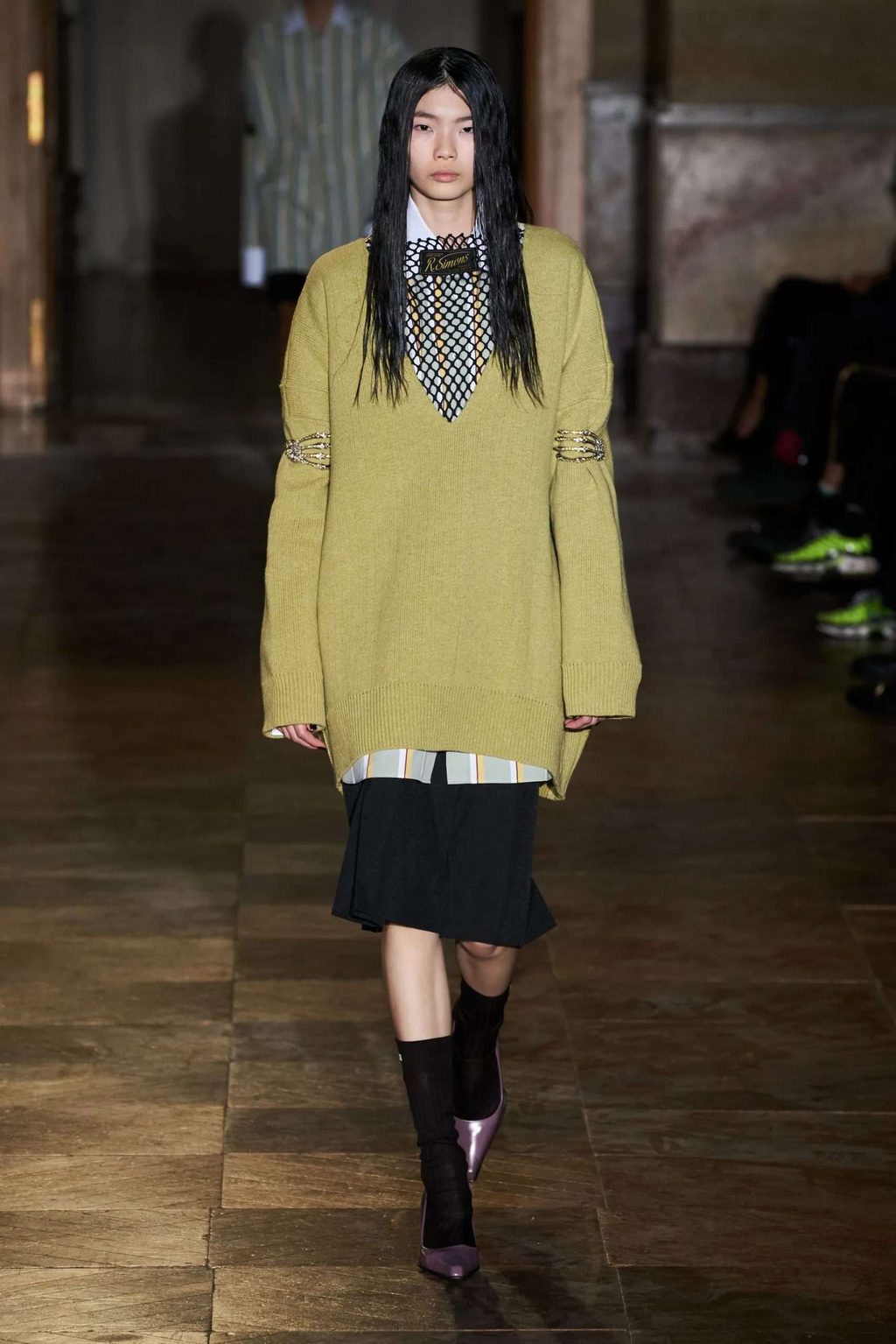 RAF SIMONS SS22: "UNIFORM ON A BOY, AND MORE COUTURE ON A GIRL"