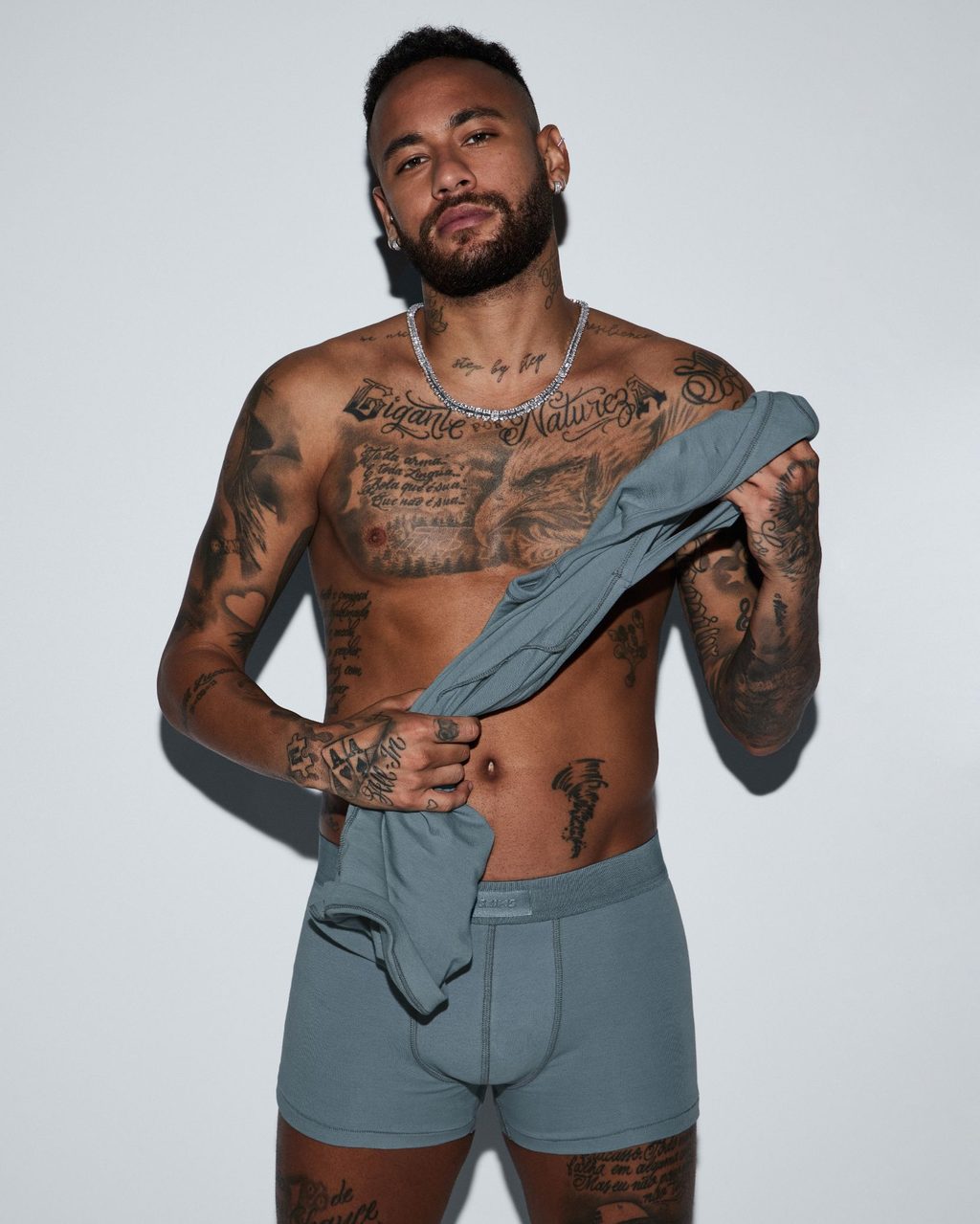 SKIMS introduces its menswear line with a Neymar-fronted campaign