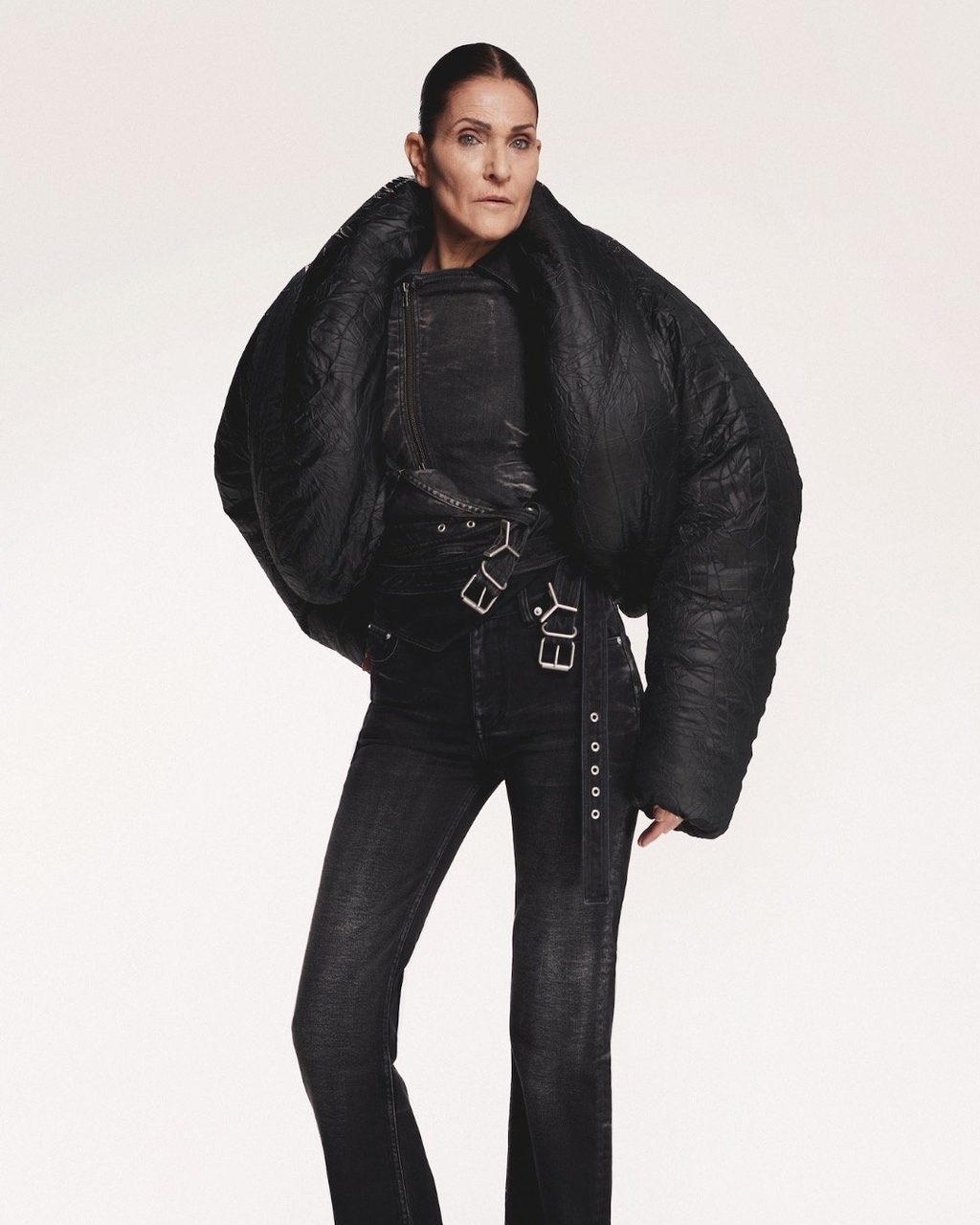 Ye, Charli XCX & Irina Shayk model in Y/PROJECT's FW24 look book