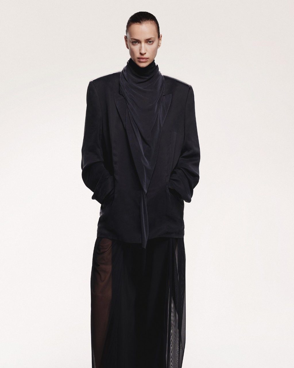 Ye, Charli XCX & Irina Shayk model in Y/PROJECT's FW24 look book