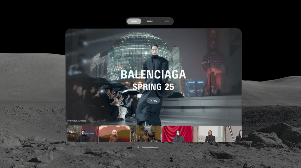 We took the new Balenciaga Apple Vision Pro app for a spin in Paris