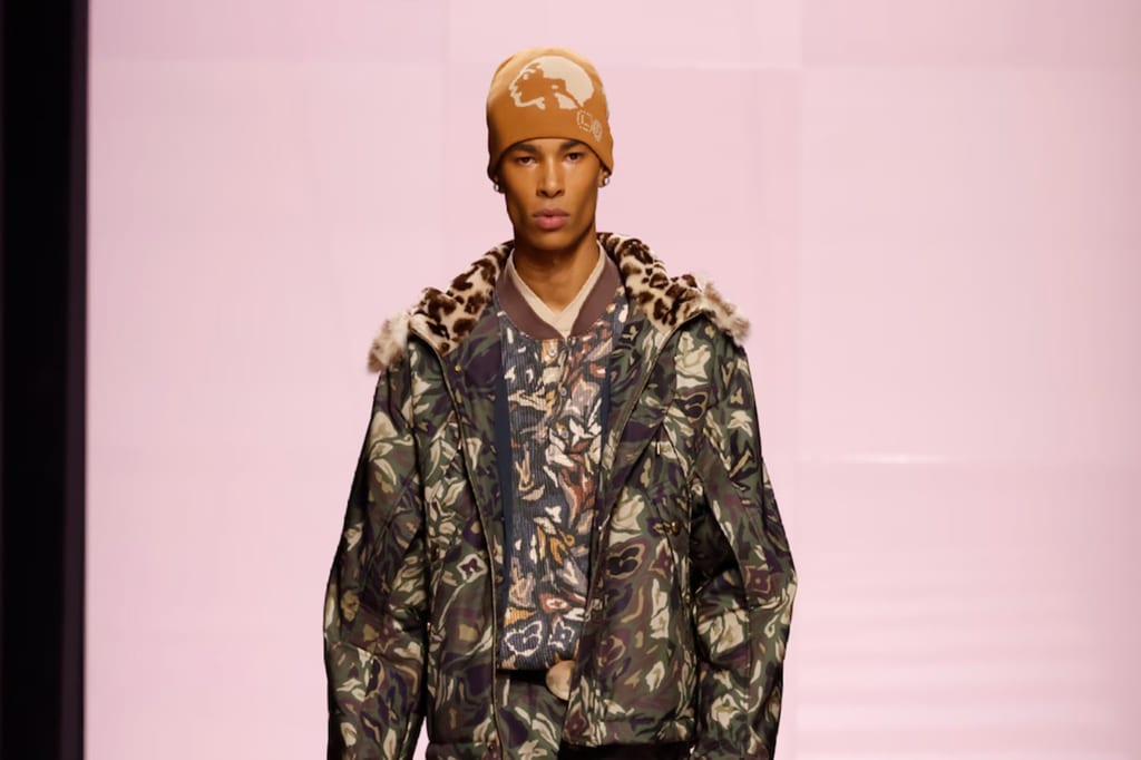 Logo-mania became print-mania on the runway at FW25